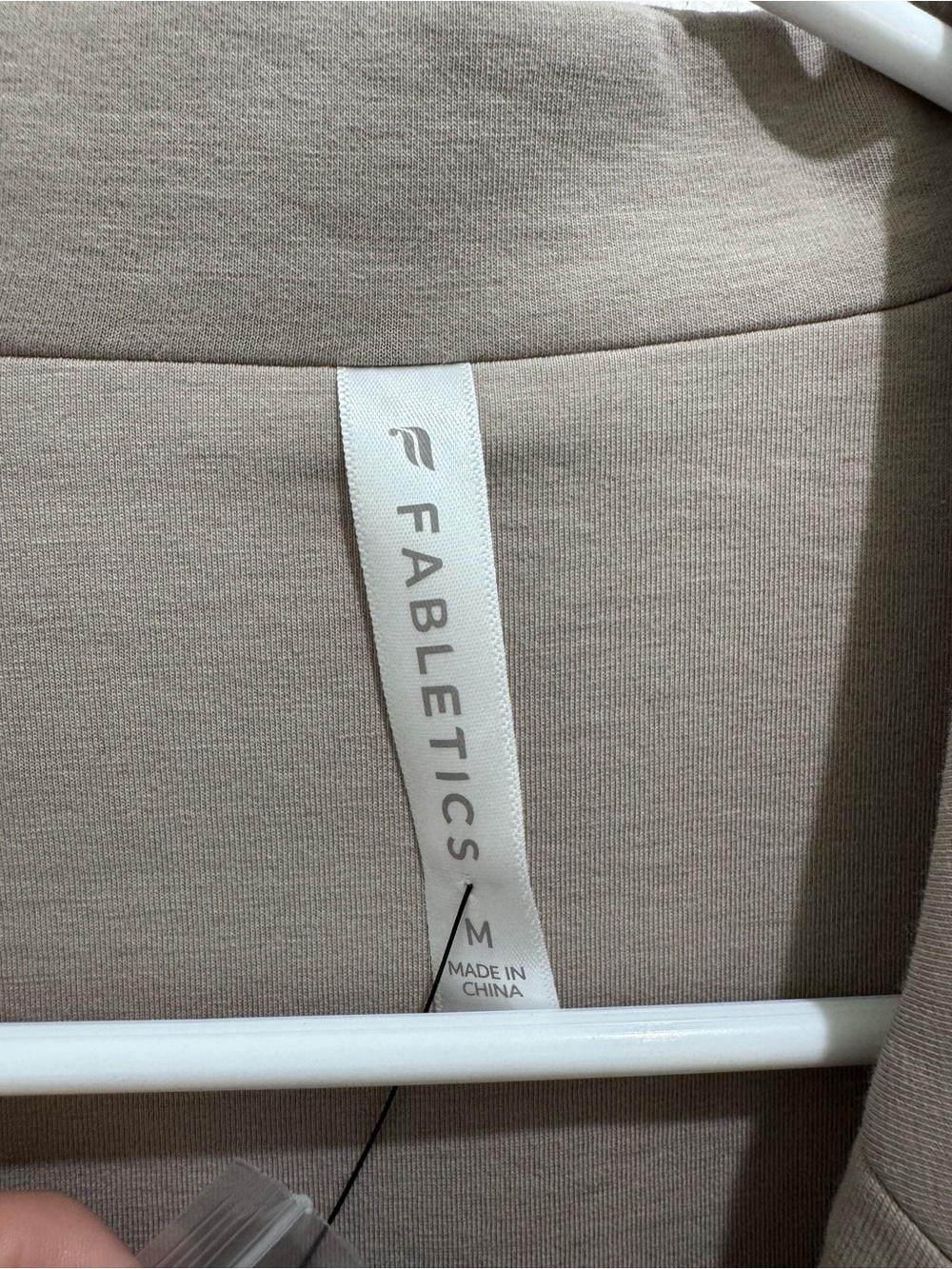 Fabletics Oversized Blazer NWT Brutalist Khaki Taupe Stretch Jacket Medium - Picture 7 of 16